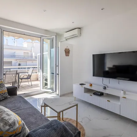 Juan Les Pins Entre Ciel Et Mer , Dernier Etage Avec Terrasse Antibes Exterior photo